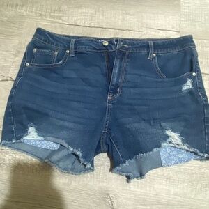 Denim shorts